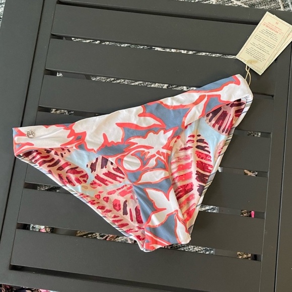 Maaji Paper Flowers Reversible Bikini Bottoms. - Picture 2 of 8